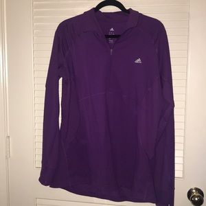 Purple Adidas half zip