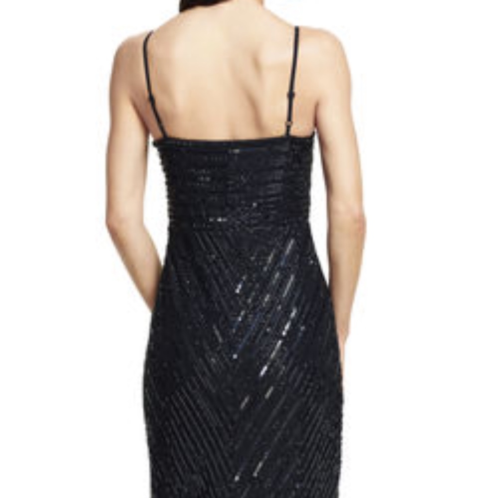 Adrianna Papell Sleeveless Fully Beaded Gown - Picture 3 of 4