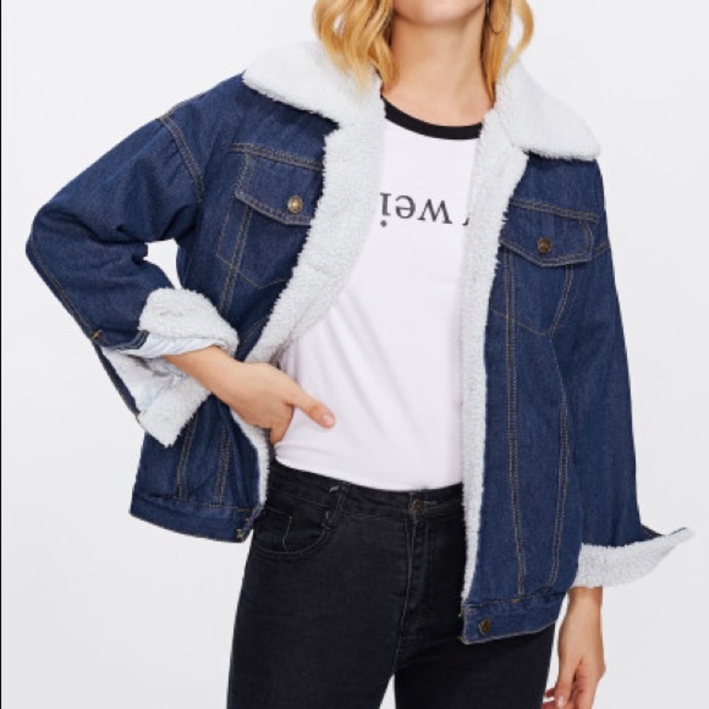 Shearling Denim Jacket