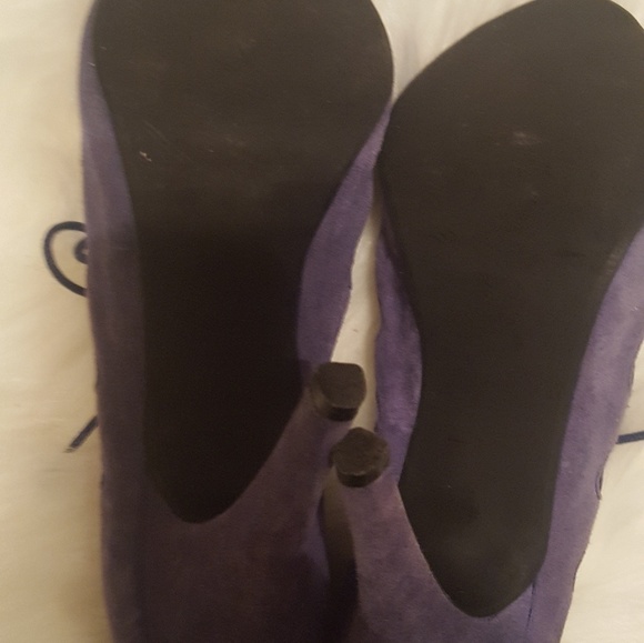 💃🏾 - zara blue lace-up lacer cut heels👠 - Picture 3 of 8