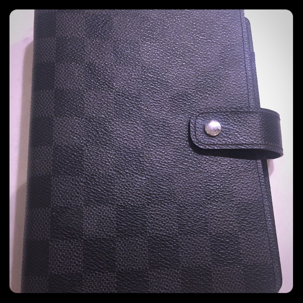 Louis Vuitton Graphite Agenda Notebook Planner