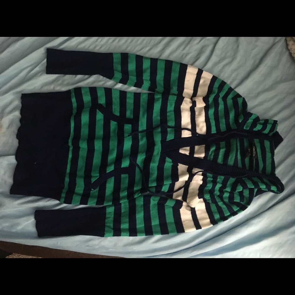 Hoodie striped sweater