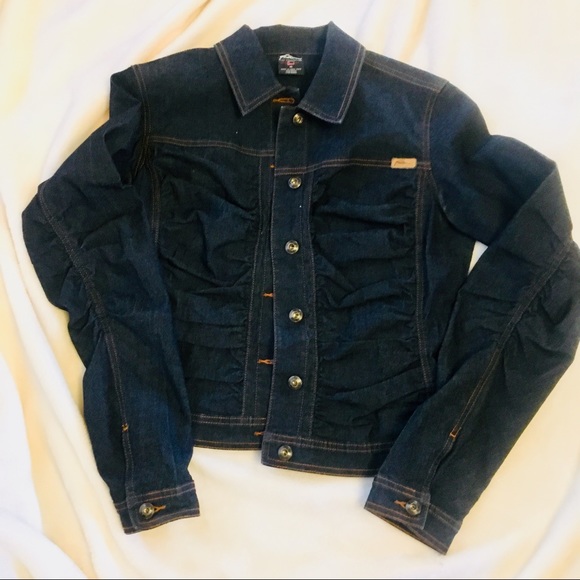 FUBU Ruched Jean Jacket - Picture 3 of 4