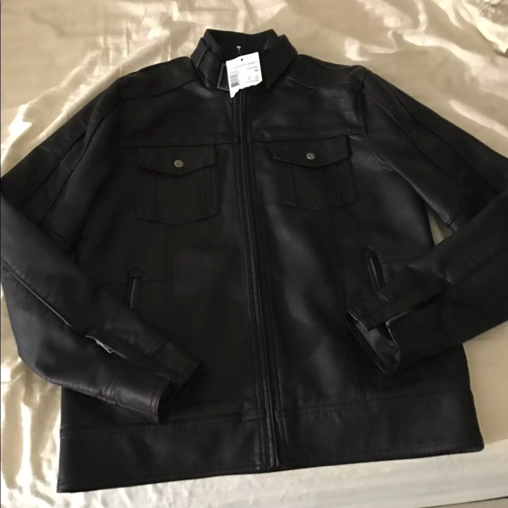 Mens g by guess leather jacket