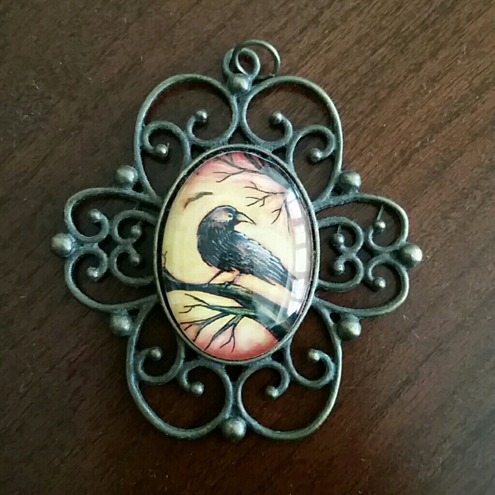 Raven pendant