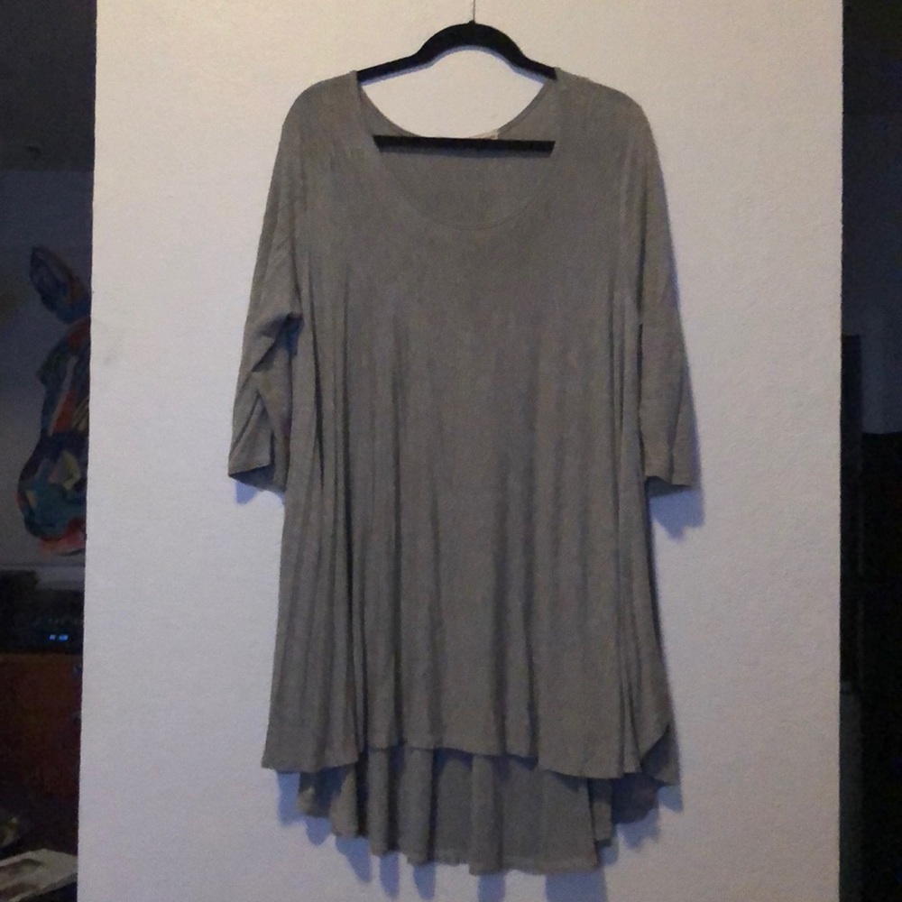 ‼️❤️ SALE ❤️‼️  altar’d state tunic grey swing top