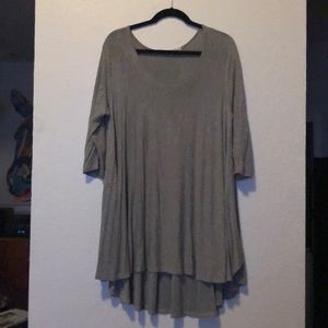 ‼️❤️ SALE ❤️‼️  altar’d state tunic grey swing top