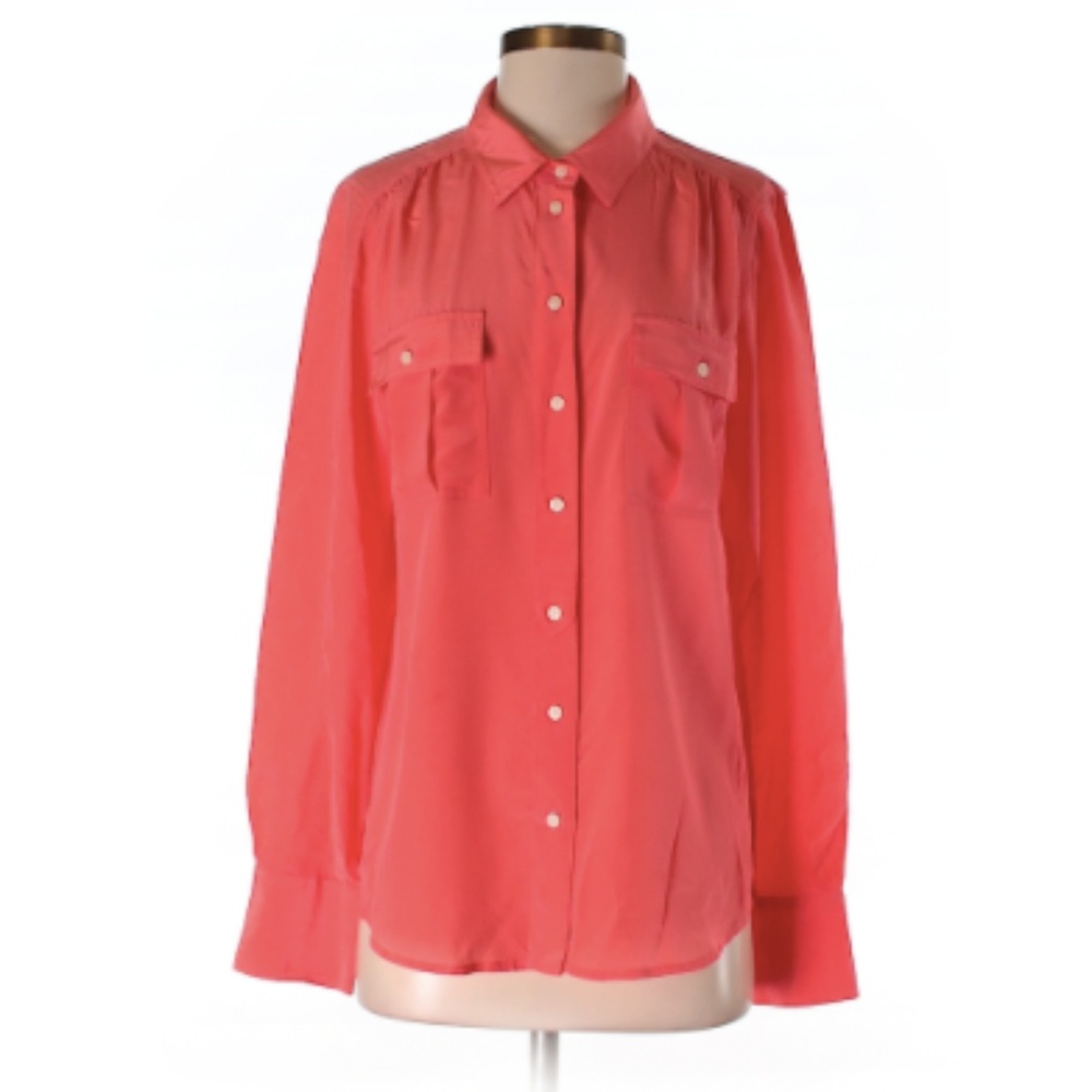J.Crew Factory Silk Blythe Blouse