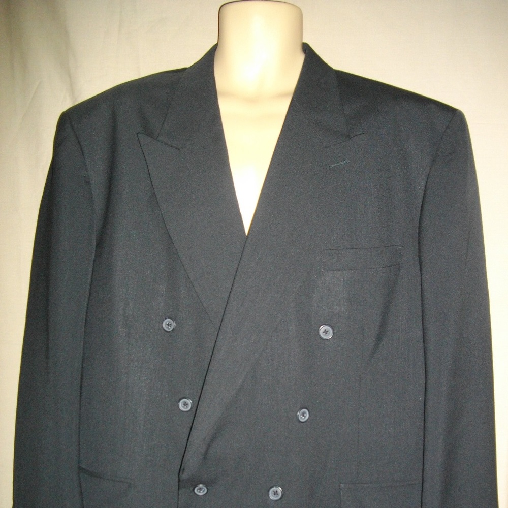 Black Barrington 46R Double Breasted Jacket