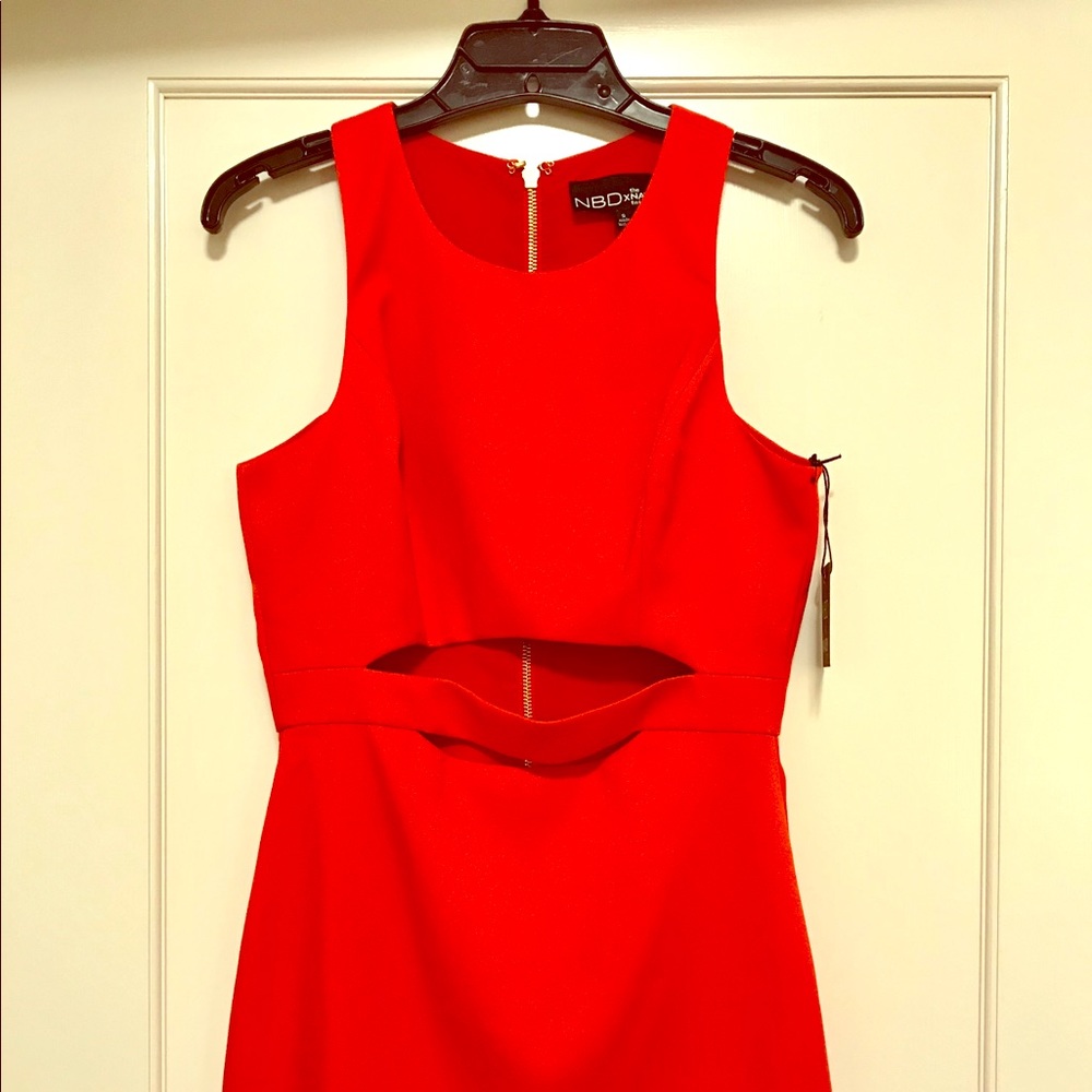 X NAVEN TWINS ROYALS CUT-OUT DRESS