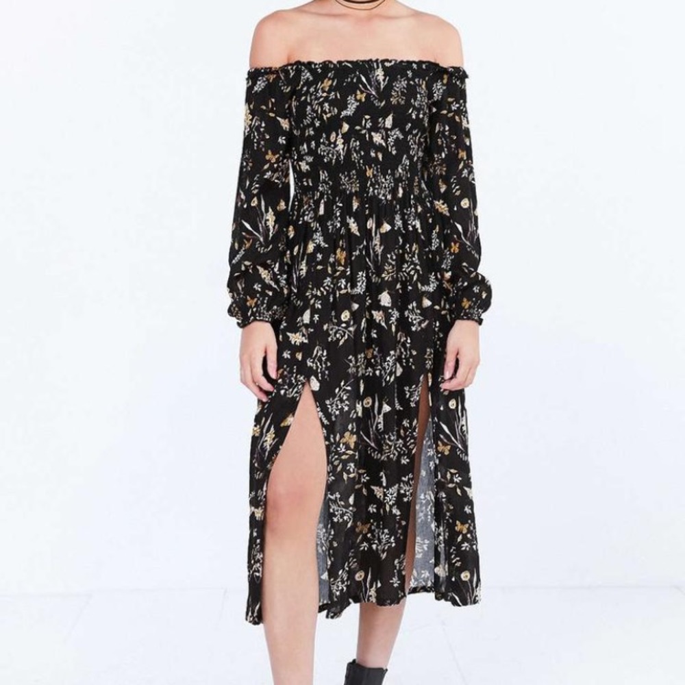 UO Off the shoulder midi dress