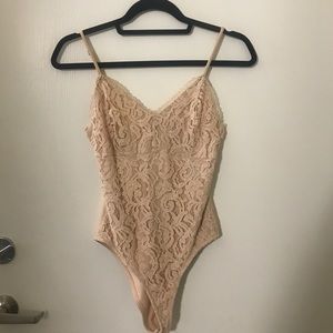 F21 Light Pink Bodysuit
