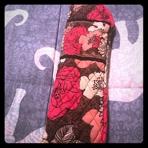 Vera Bradley Mocha Rouge Curling & Flat Iron Cover