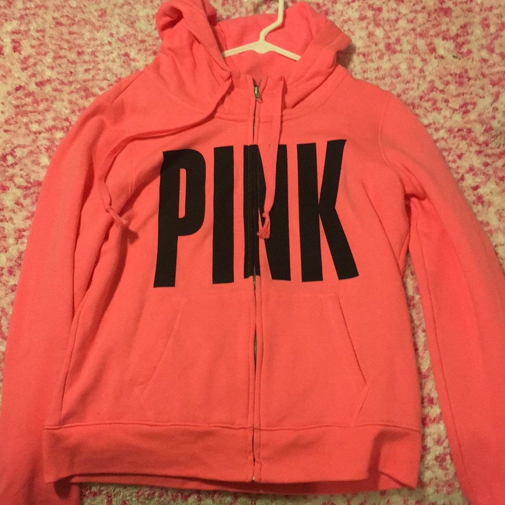 VS Pink zip up hoodie