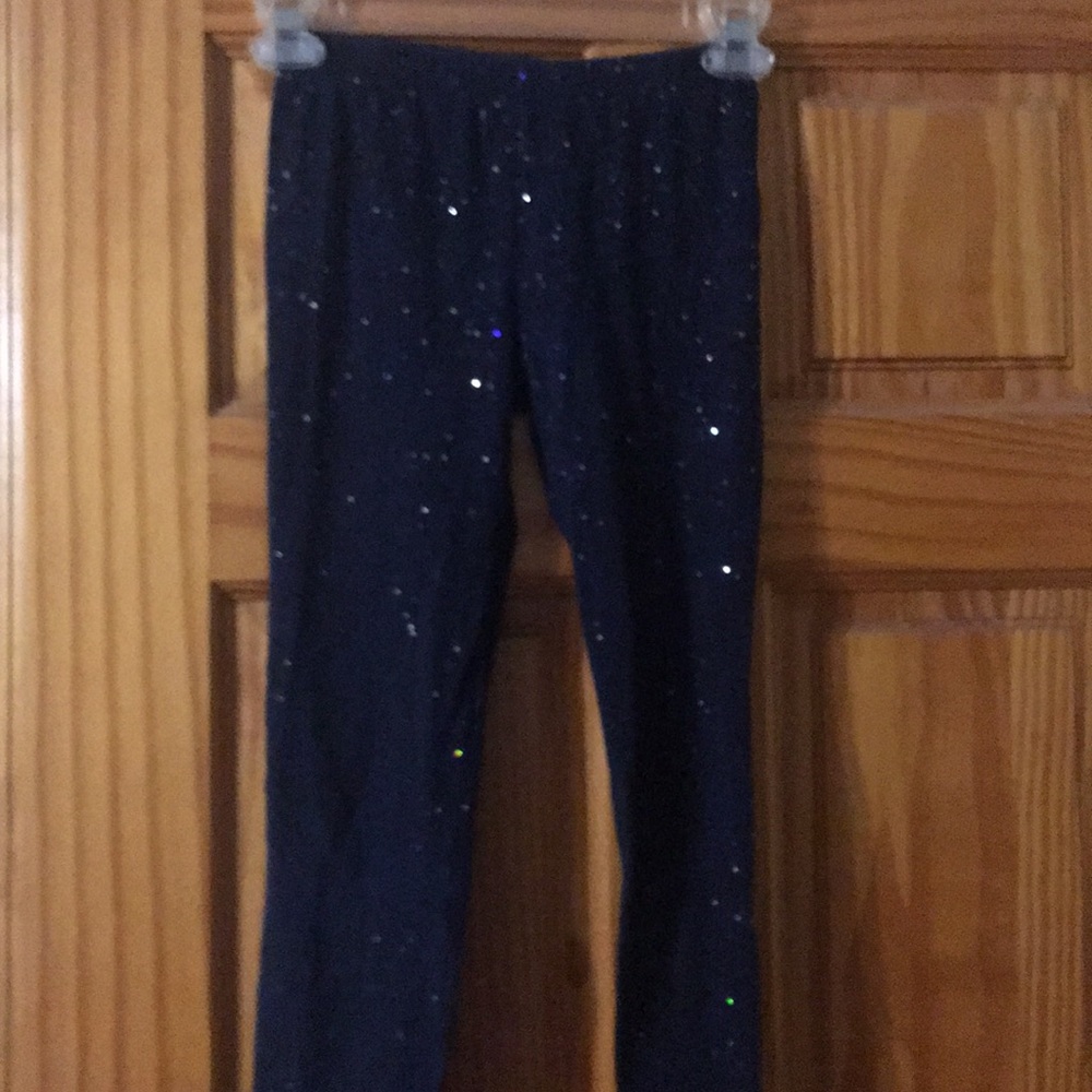 Gap navy blue with sparkle leggings