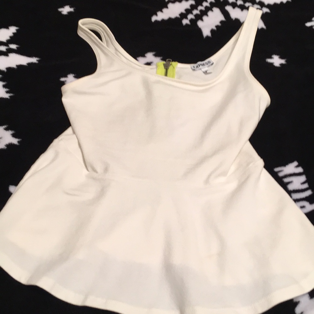 Express white top (xs )
