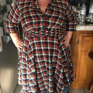 Size 22w thick flannel dress.