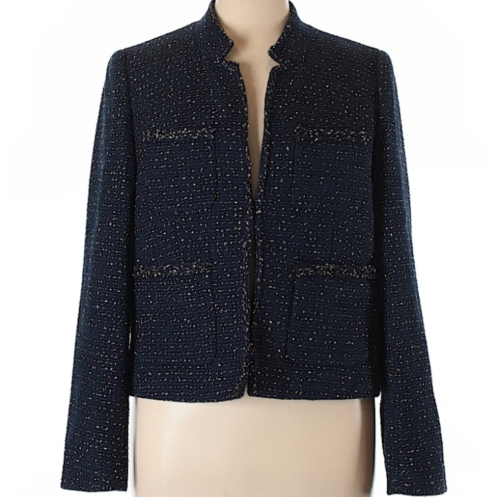 Jcrew NWT Navy Tweed Blazer 16T (Tall)