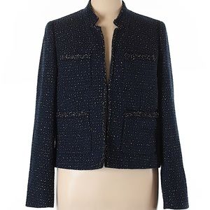 Jcrew NWT Navy Tweed Blazer 16T (Tall)