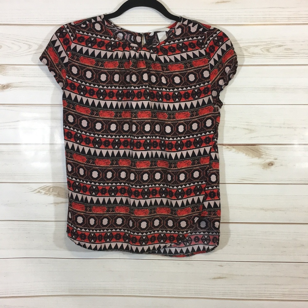 H & M Tribal Patterned Shirt