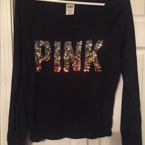 Vs pink sequin top