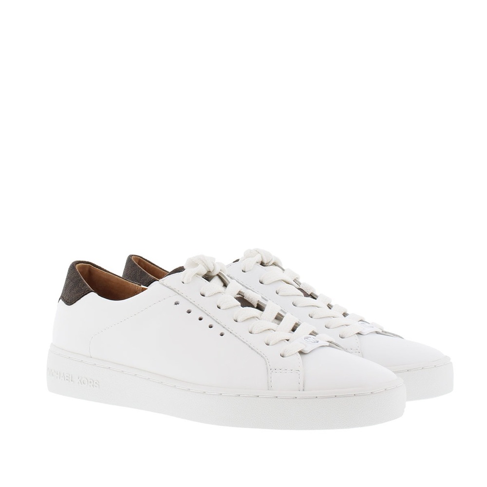 New Michael Kors Distressed Off White Sneakers 8