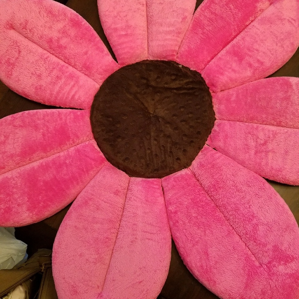 pink blooming bath