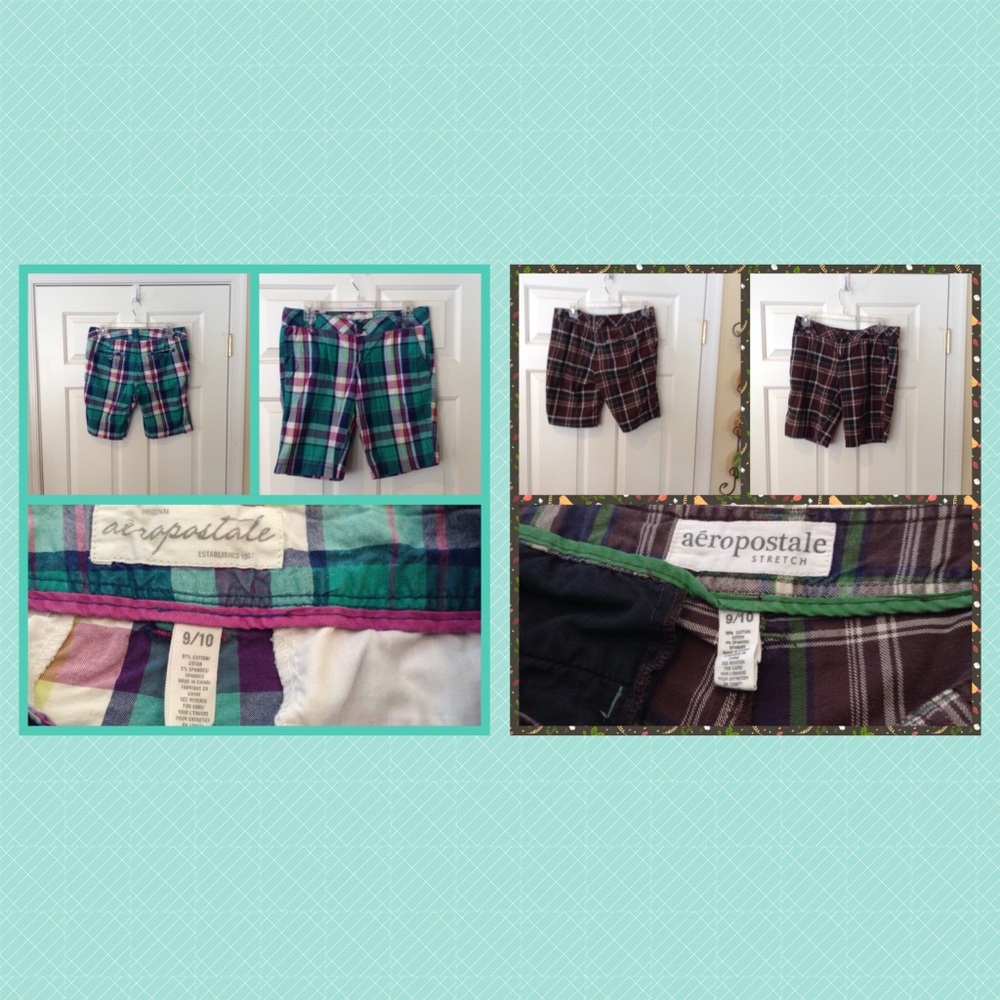 Aeropostale plaid shorts bundle