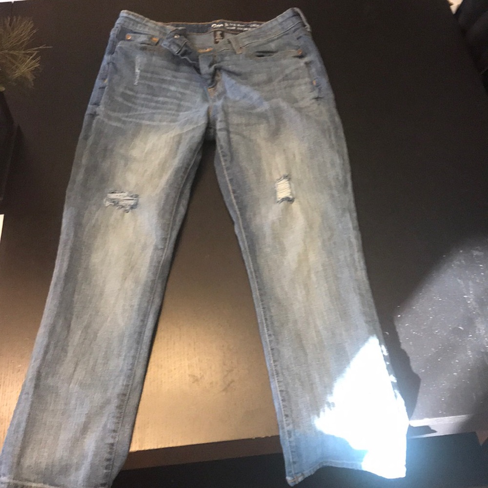 Gap slim straight crop jeans.