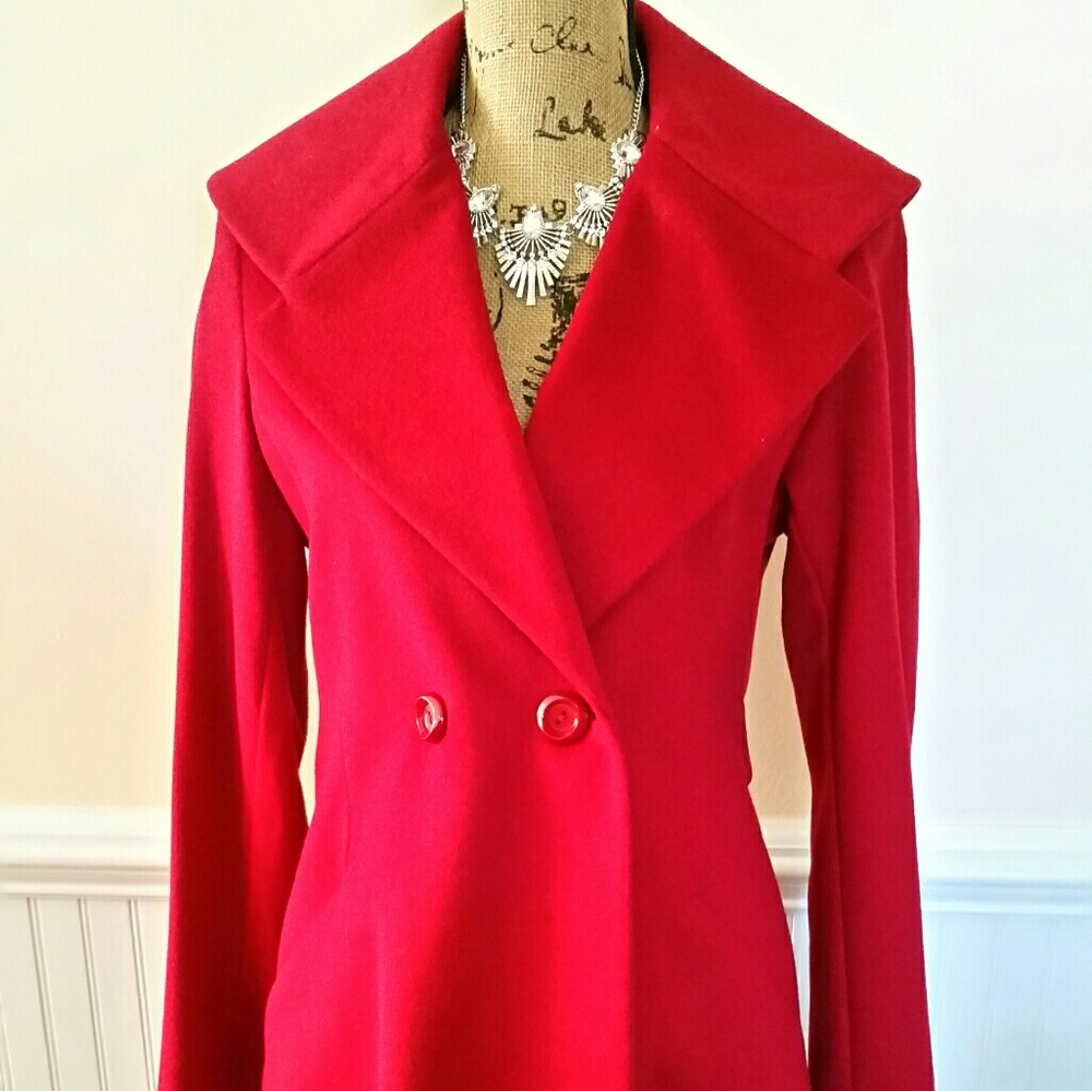 Forecaster Red wool coat
