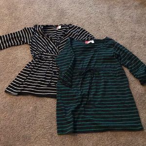 Two Casual Empire Waisted Maternity Tops