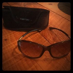 Tom Ford Jennifer Sunglasses Transparent Brown