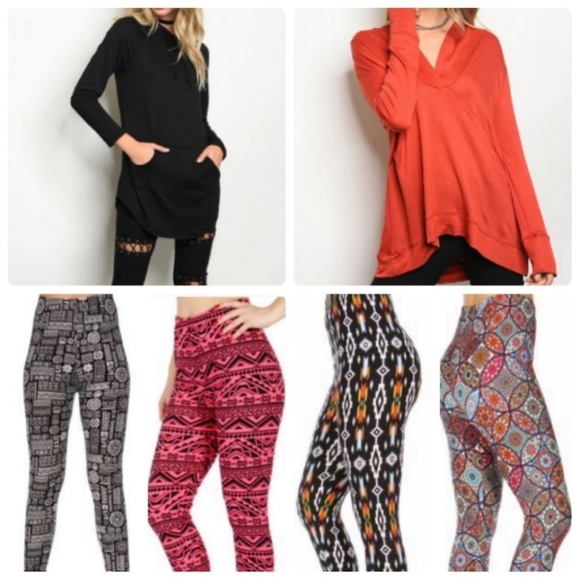 Other - 🌴LEGGINGS & TOP BUNDLE - PLUS SIZE AVAILABLE🌴