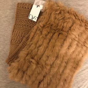 DVF - Rabbit Fur Infinity Scarf