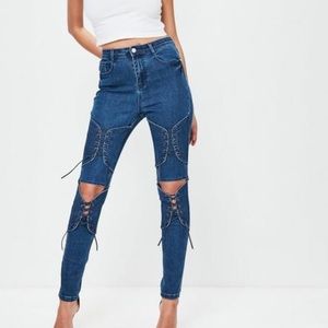 Missguided corset Jeans
