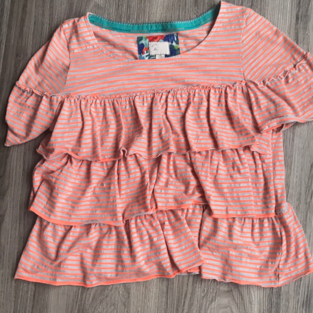 Ruffle Anthropologie top
