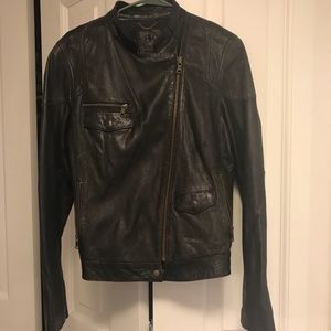 Vintage motor leather jacket from Banana Republic