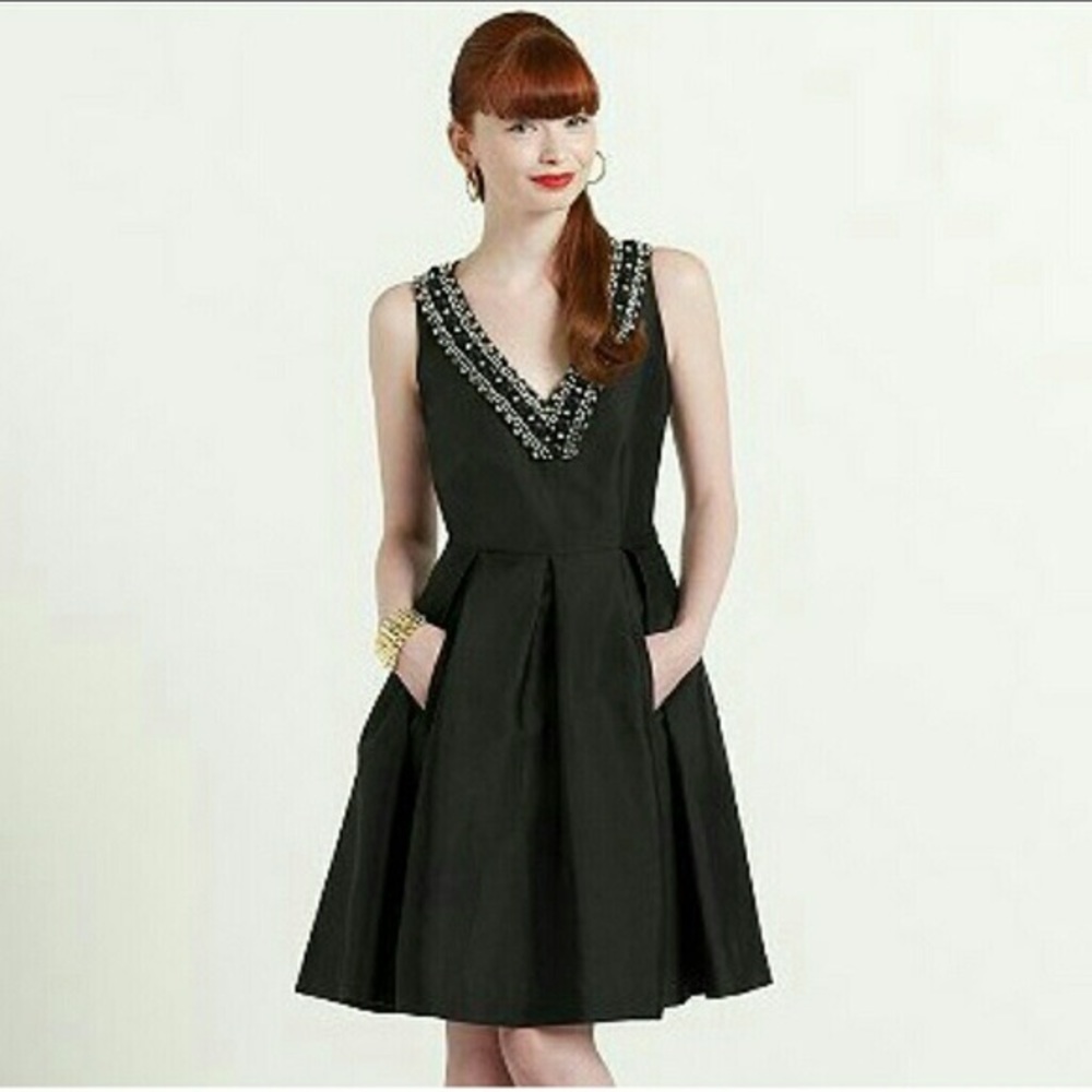 KATE SPADE SILK EMBELLISHED PLEATED PARTY DRESS 2