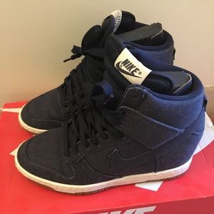 Nike Dunk Sky Hi Women Denim Obsidian