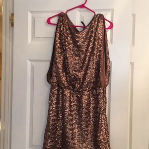 Copper holiday dress