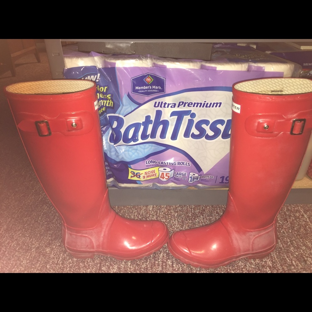 Red Hunter Boots