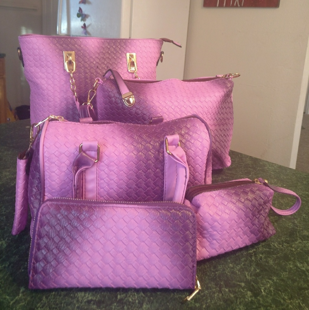 5 piece vintage bag set