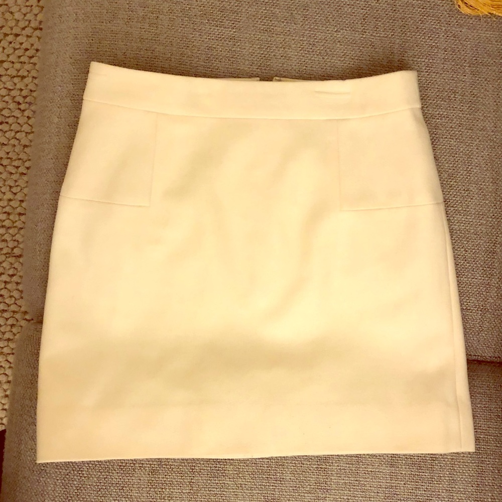White J.crew Mini skirt