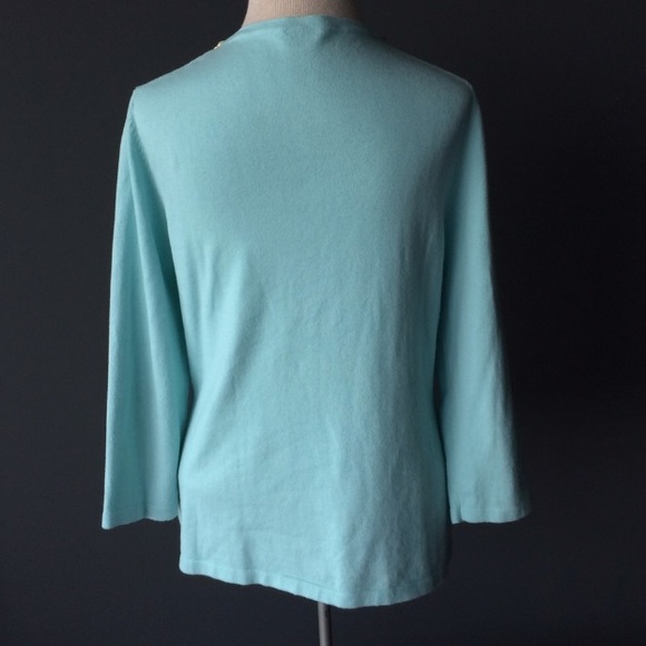 X J. McLaughlin gold chain sweaterknit top - Picture 4 of 6