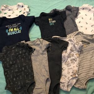 💙10 little boy onesies💙