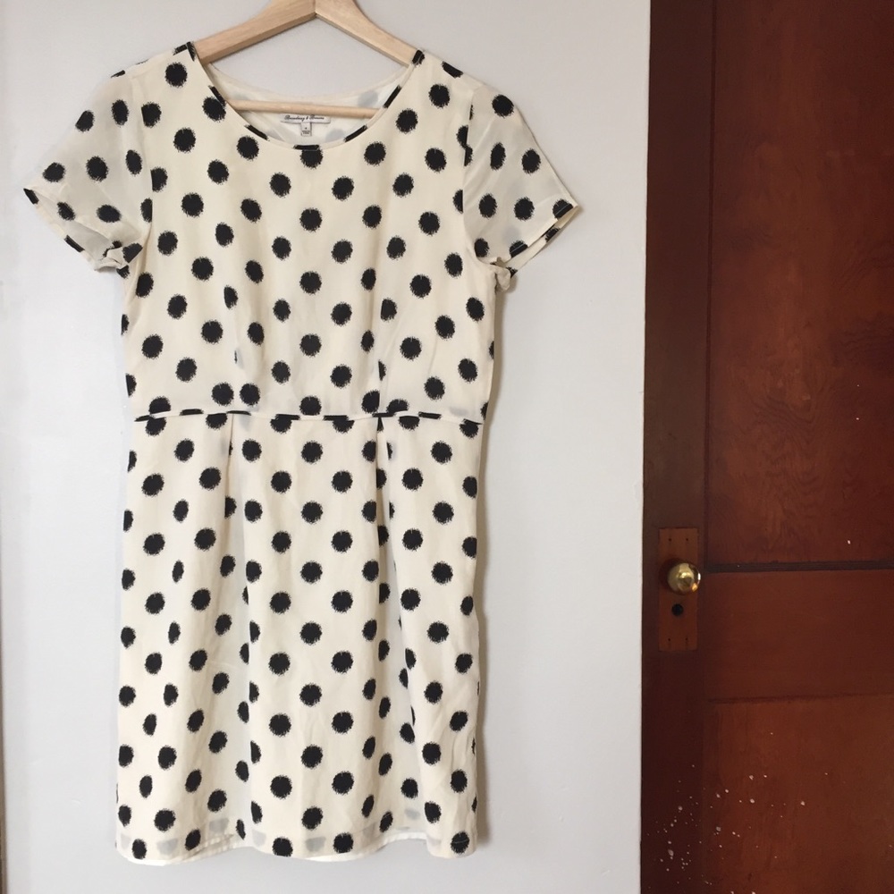 Madewell Broadway and Broome Silk Dot Dress
