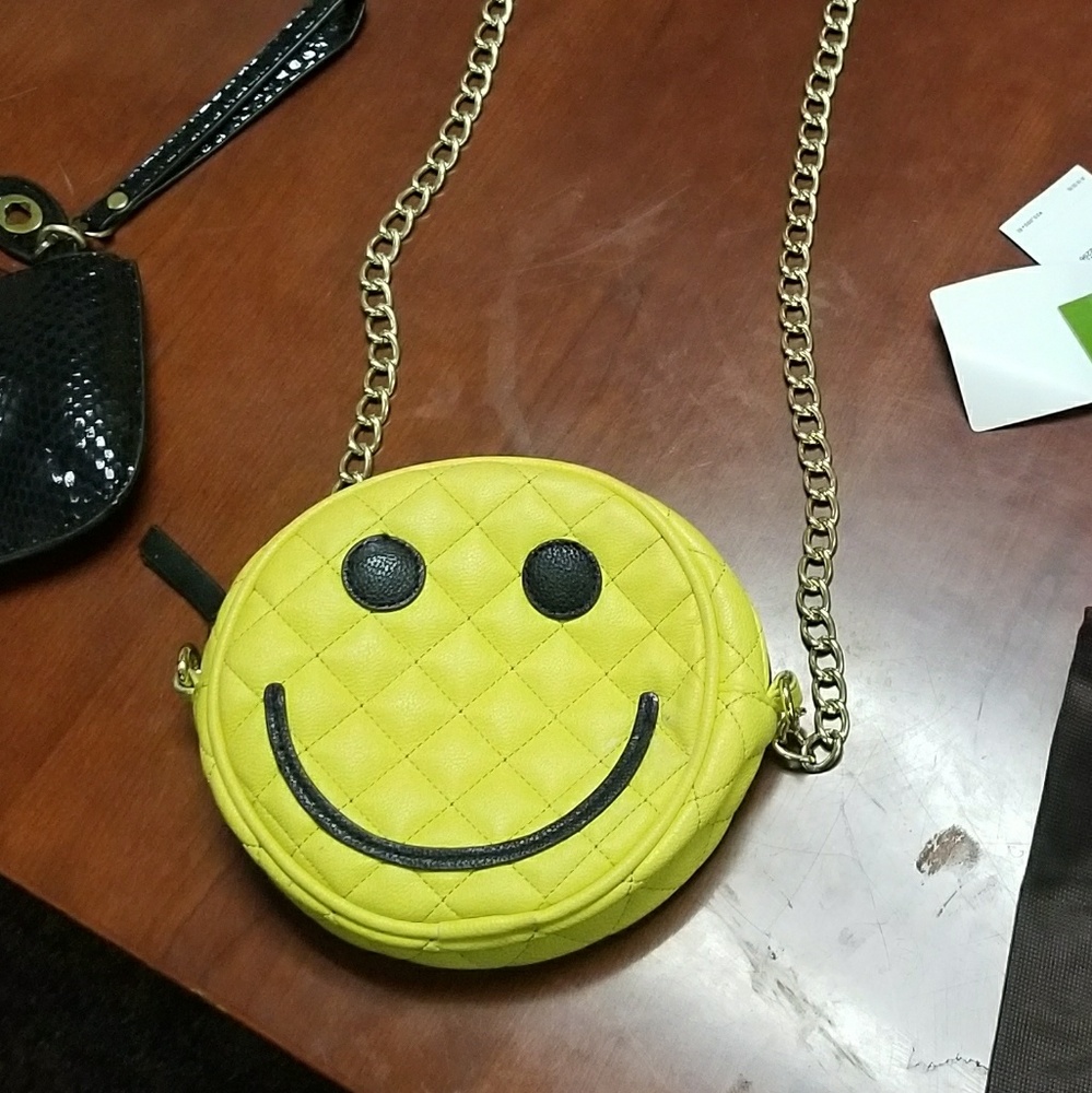 Betsey Johnson smiley face purse