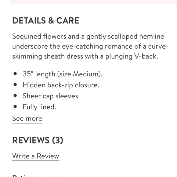 Open Back Lace & Sequin Mini Shift Dress - Picture 6 of 6