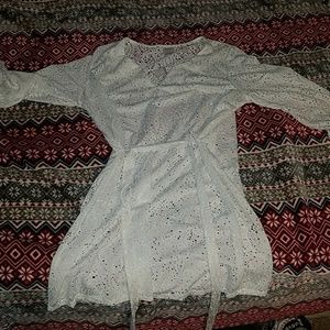 Lace swimsuit cover-up