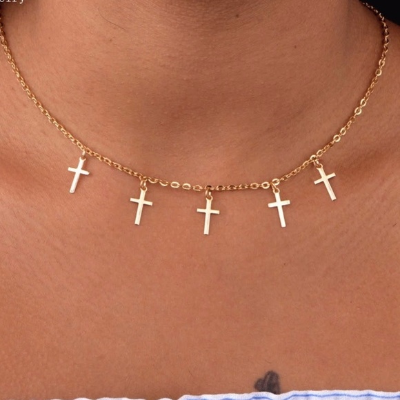 Jewelry - 5 for $25 Cross Pendant Necklace